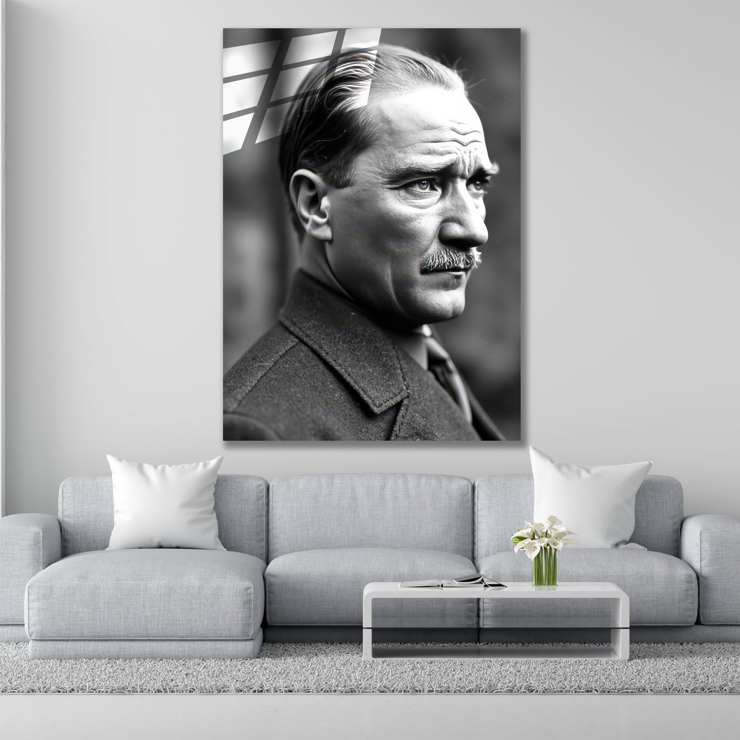 Atatürk Cam Tablo | Takım Elbiseli 2