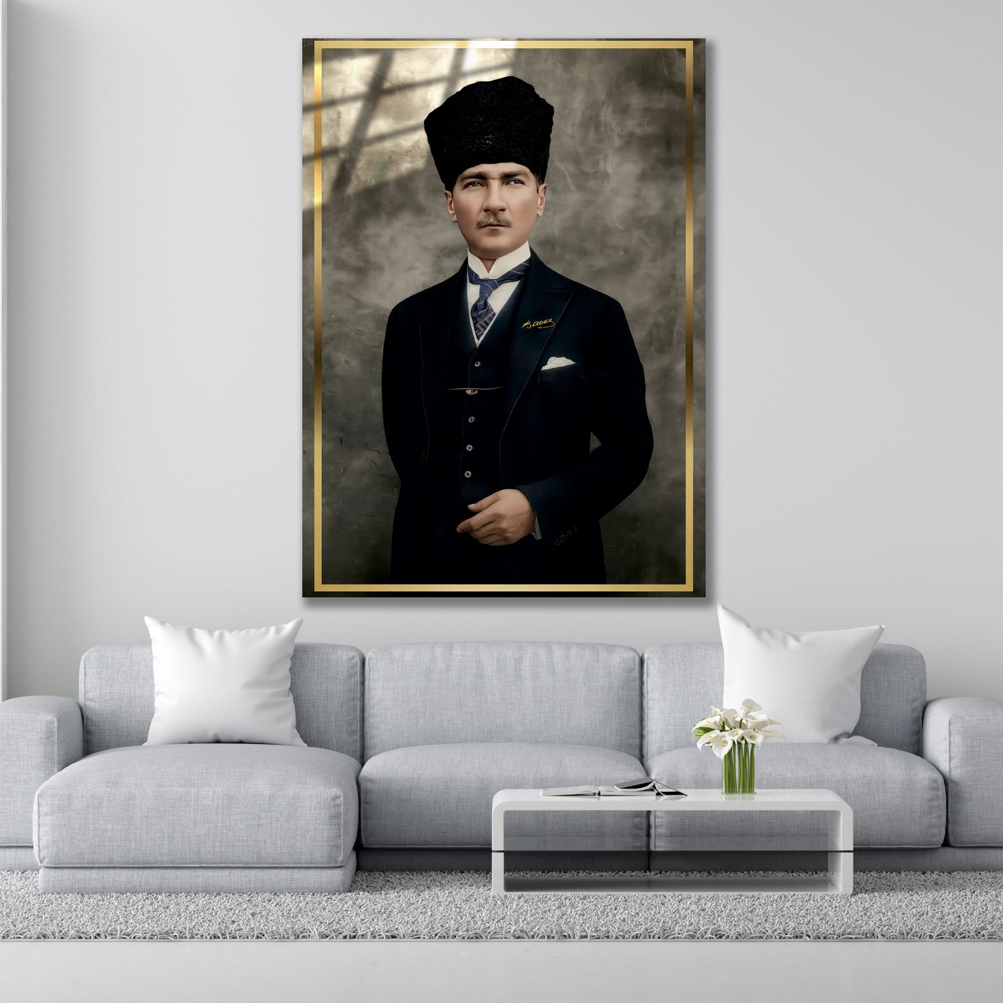 Atatürk Cam Tablo dekorica