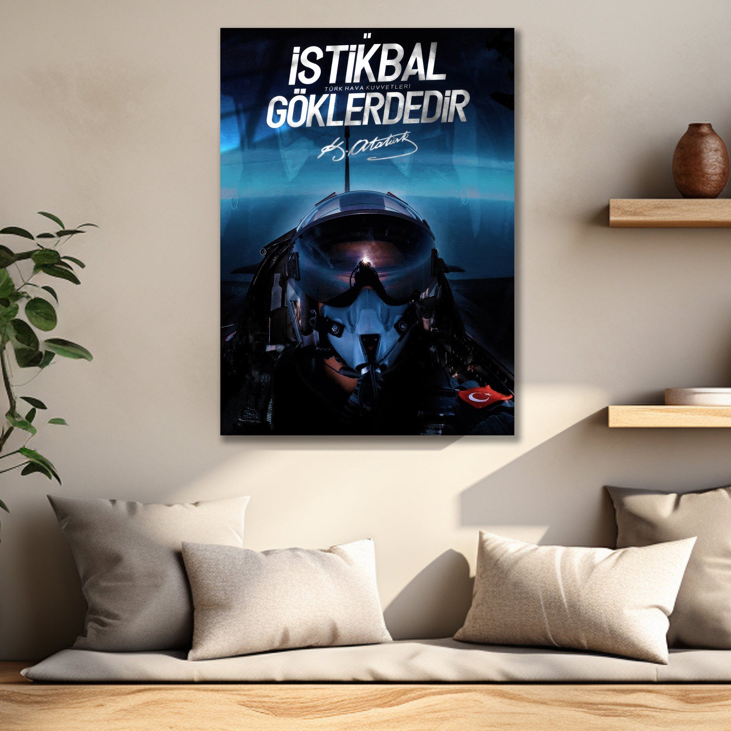 Türkçü Cam Tablo | İstikbal Göklerdedir dekorica