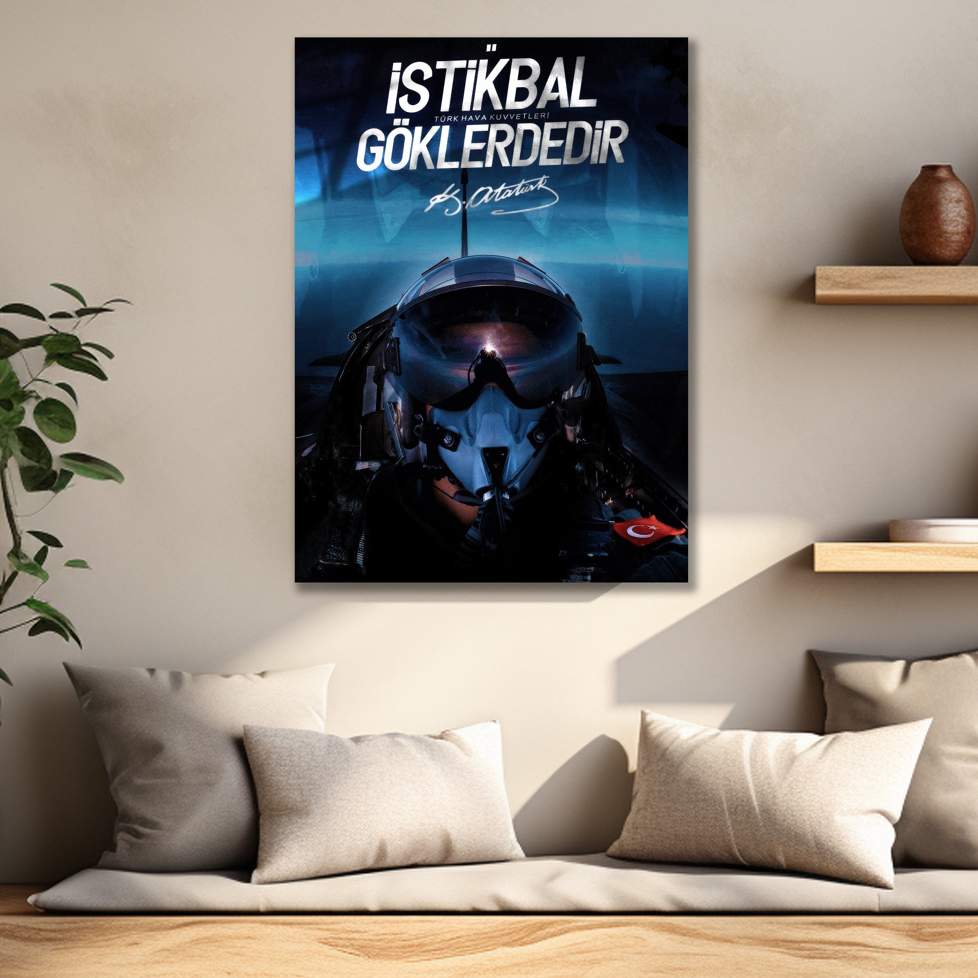 Türkçü Cam Tablo | İstikbal Göklerdedir dekorica