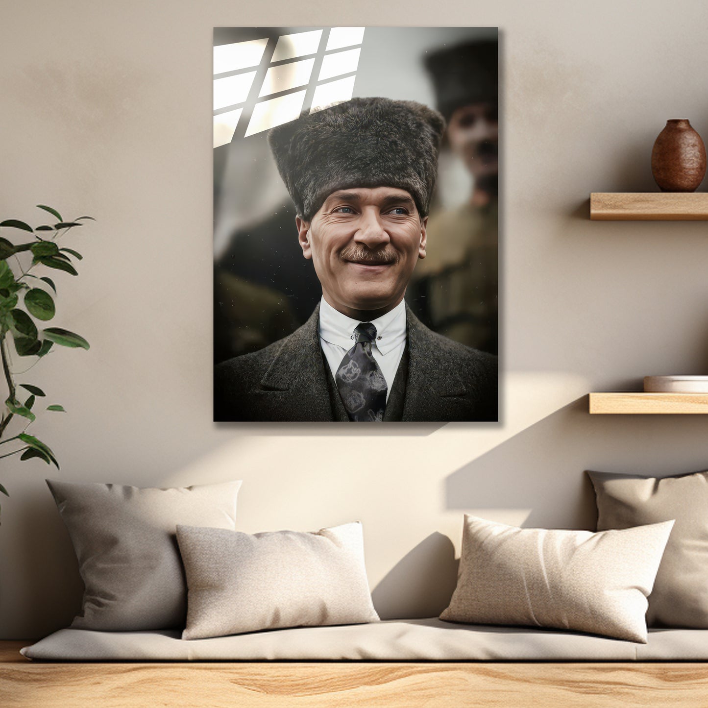 Atatürk Cam Tablo | Ata Gülüşü