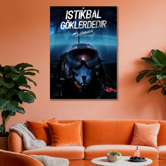 Türkçü Cam Tablo | İstikbal Göklerdedir dekorica