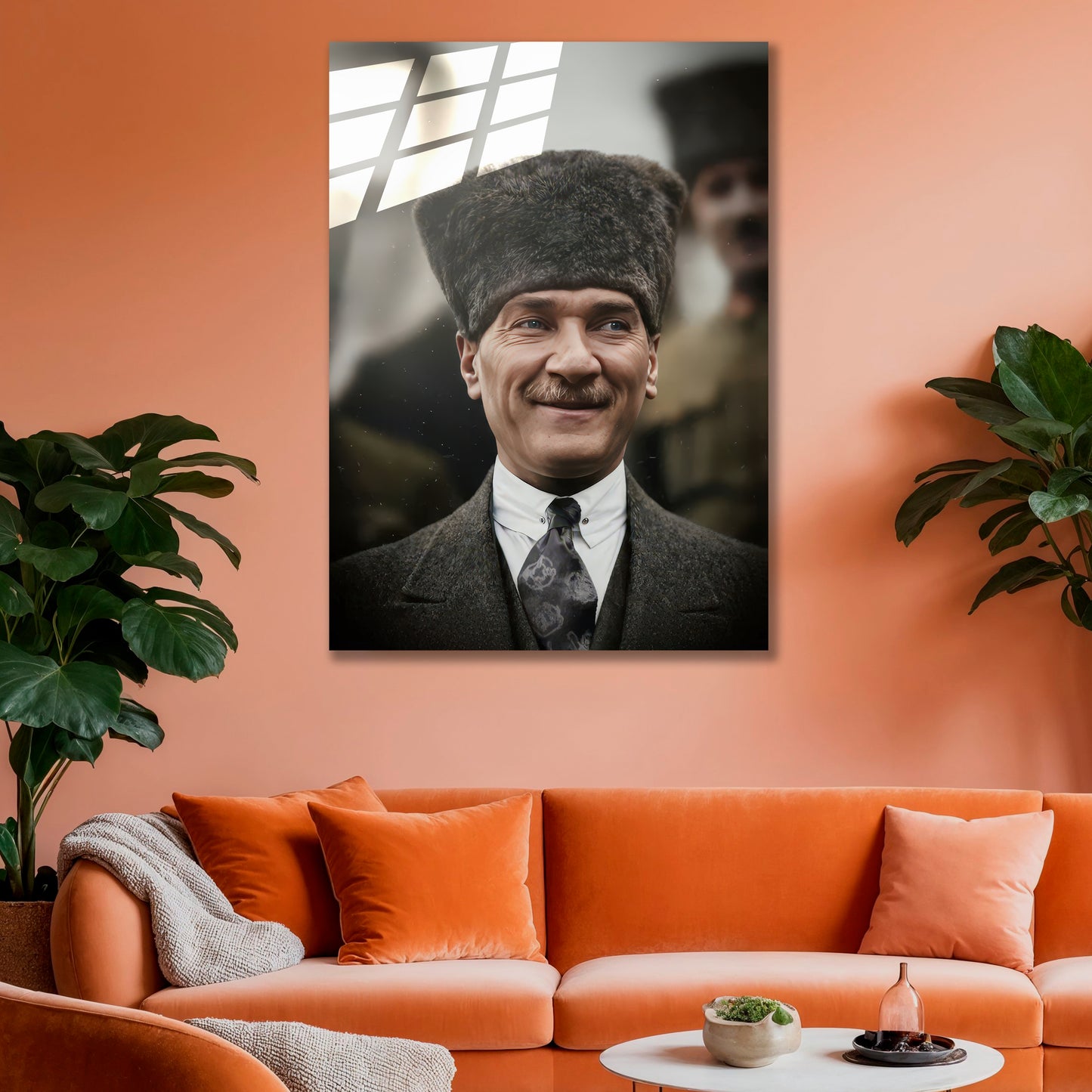 Atatürk Cam Tablo | Ata Gülüşü