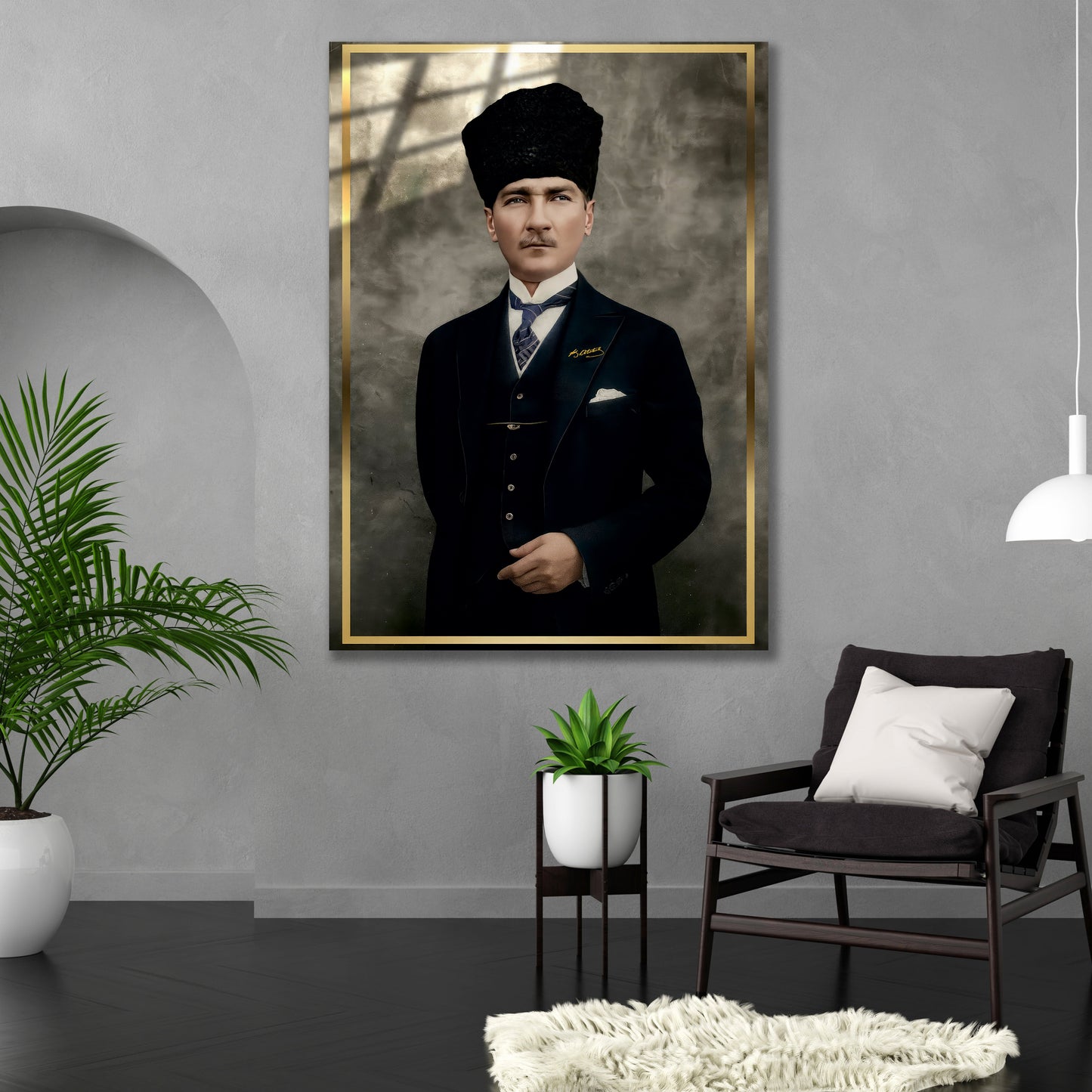 Atatürk Cam Tablo dekorica