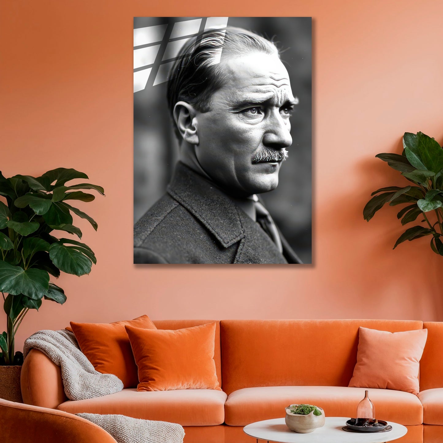 Atatürk Cam Tablo | Takım Elbiseli 2