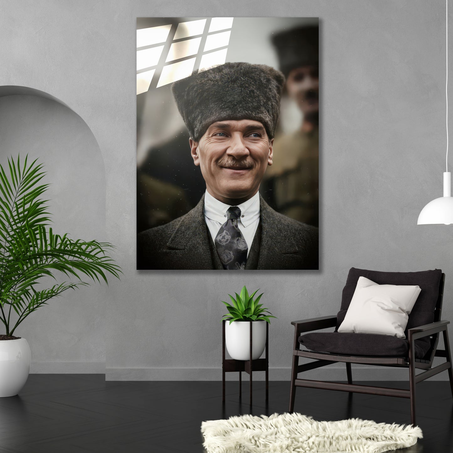 Atatürk Cam Tablo | Ata Gülüşü