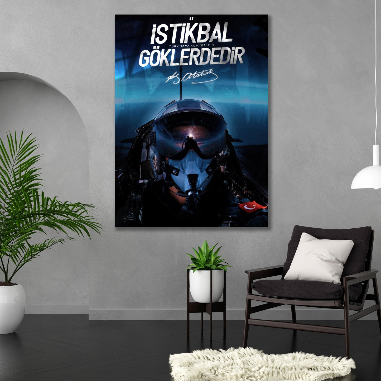 Türkçü Cam Tablo | İstikbal Göklerdedir dekorica