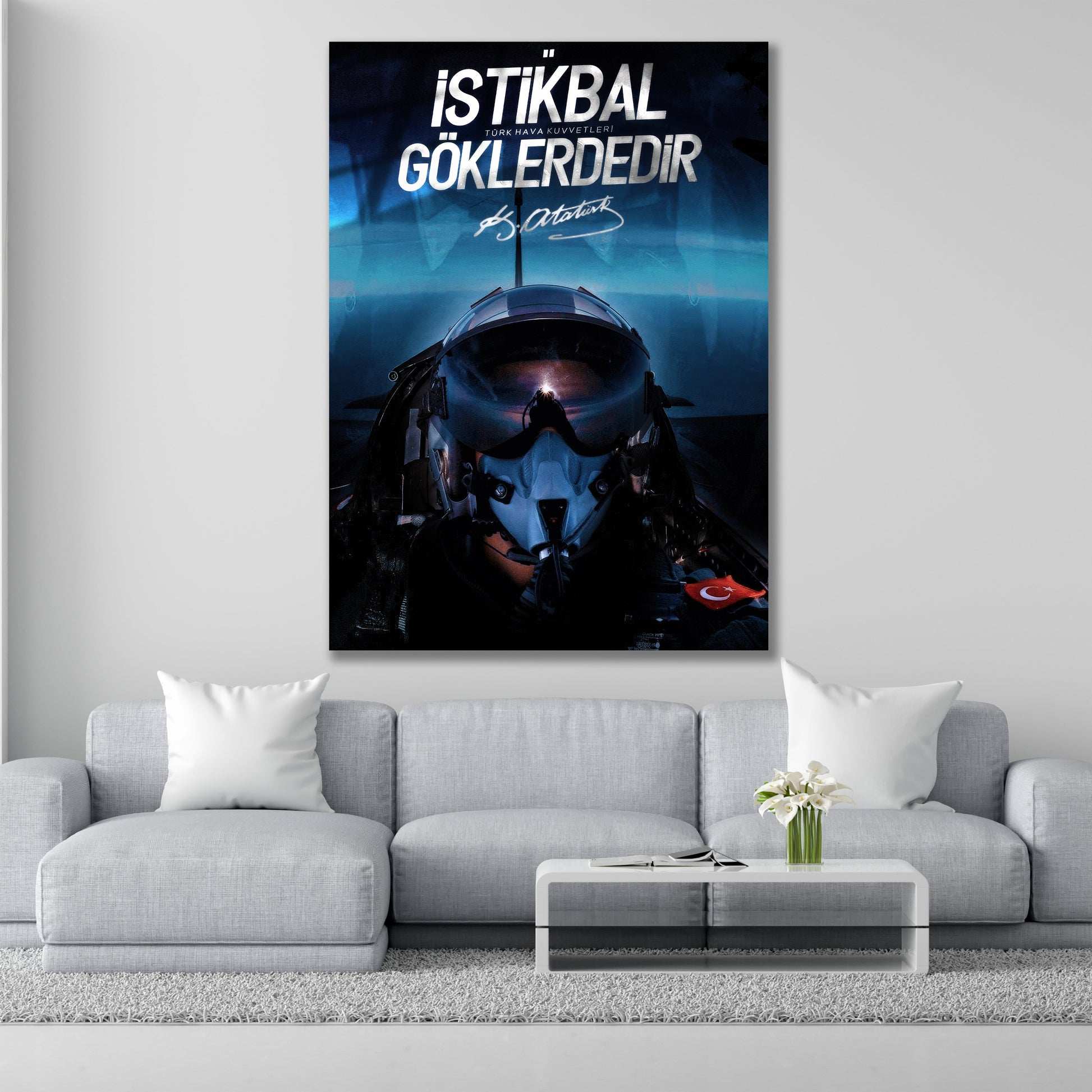 Türkçü Cam Tablo | İstikbal Göklerdedir dekorica