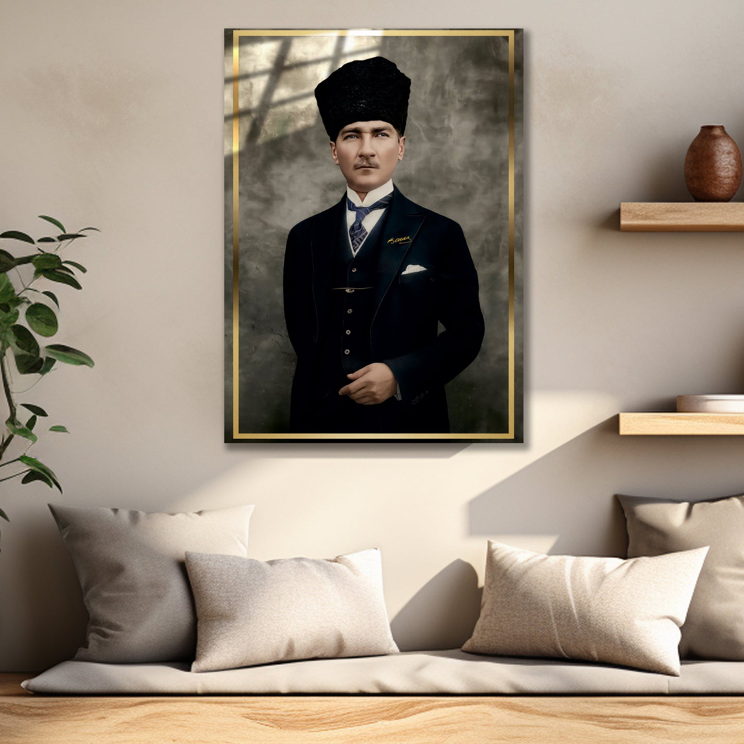 Atatürk Cam Tablo dekorica