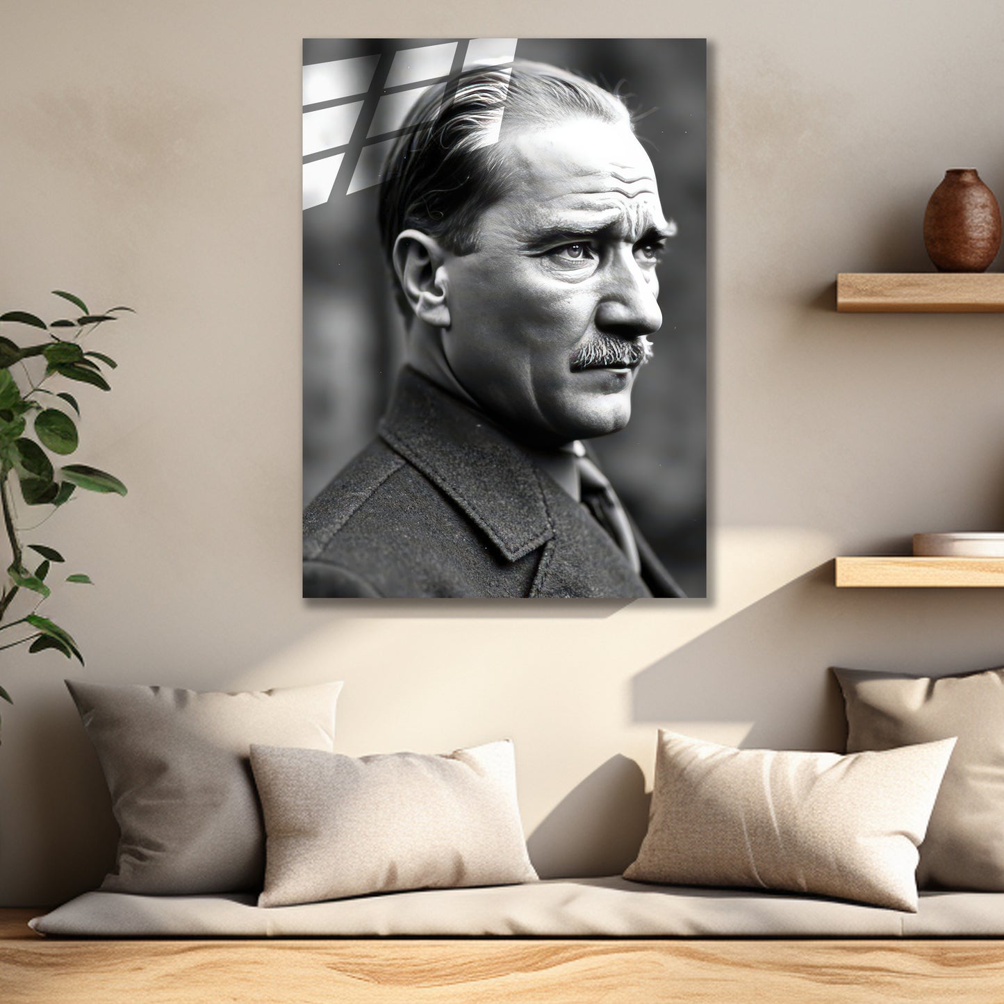 Atatürk Cam Tablo | Takım Elbiseli 2