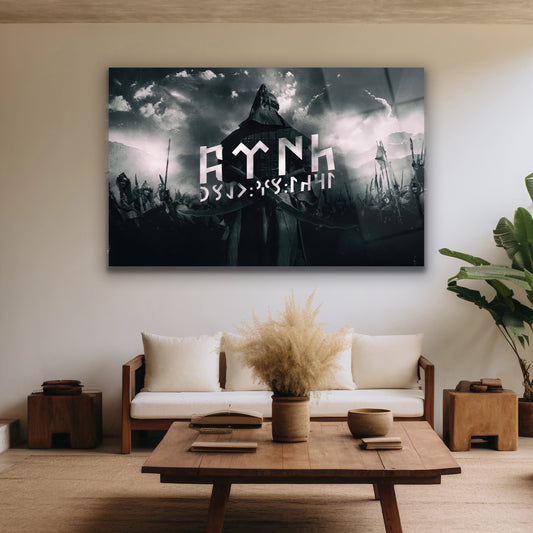 eski türkçe yazılı cam tablo