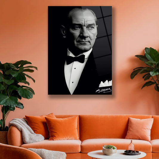 Ebedi Başkomutan cam tablo