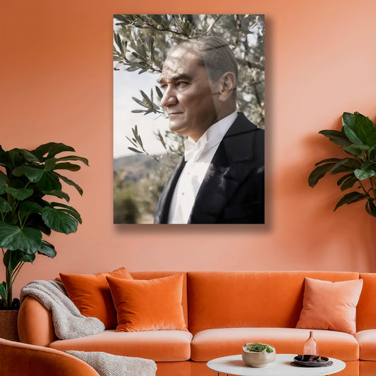 Türkiye Cumhuriyeti'nin kurucusu, mavi gözlü lider Atatürk.