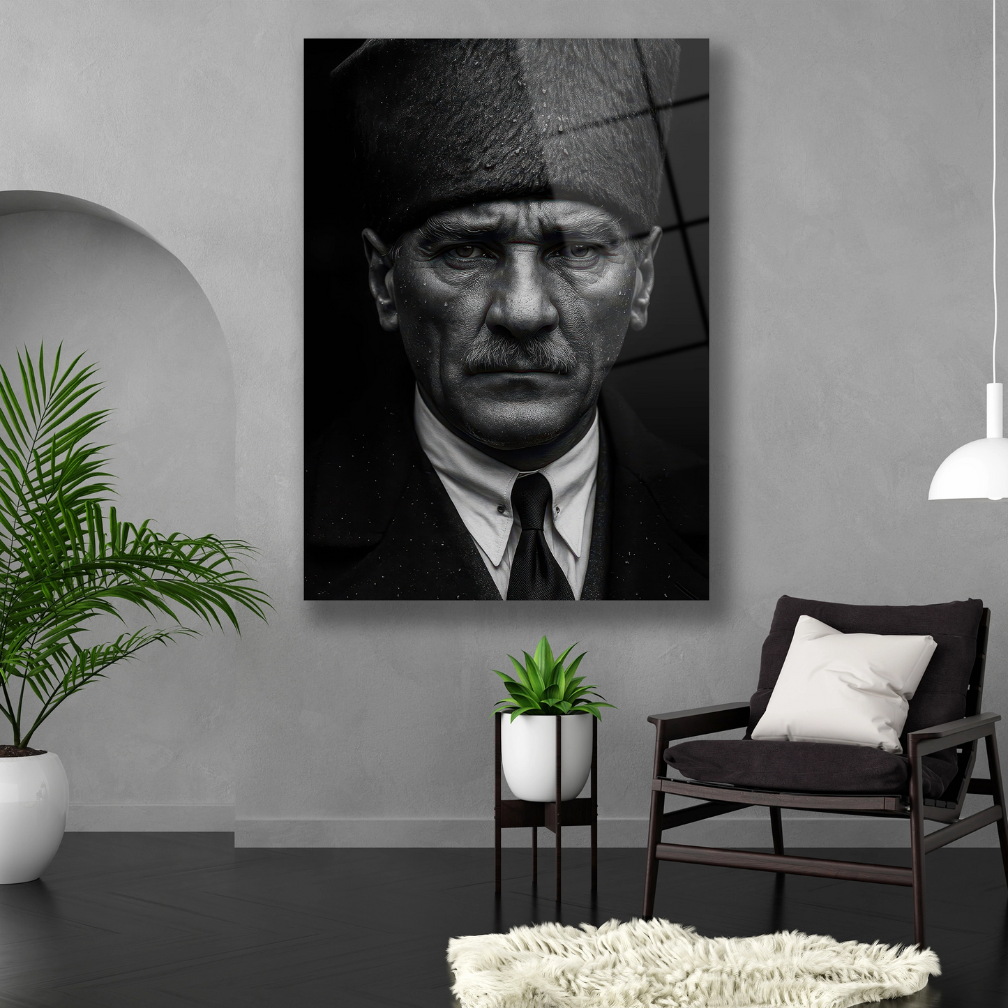 Her zaman izindeyiz cam tablo