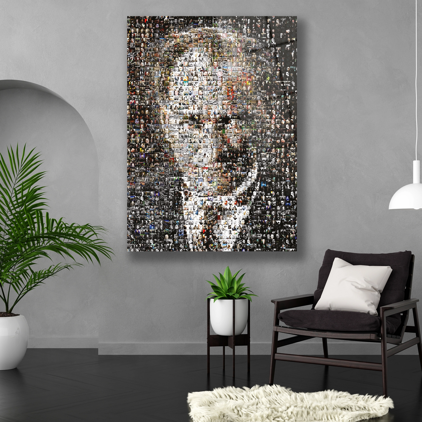 anlamlı fotoğraflar kolajı cam tablo