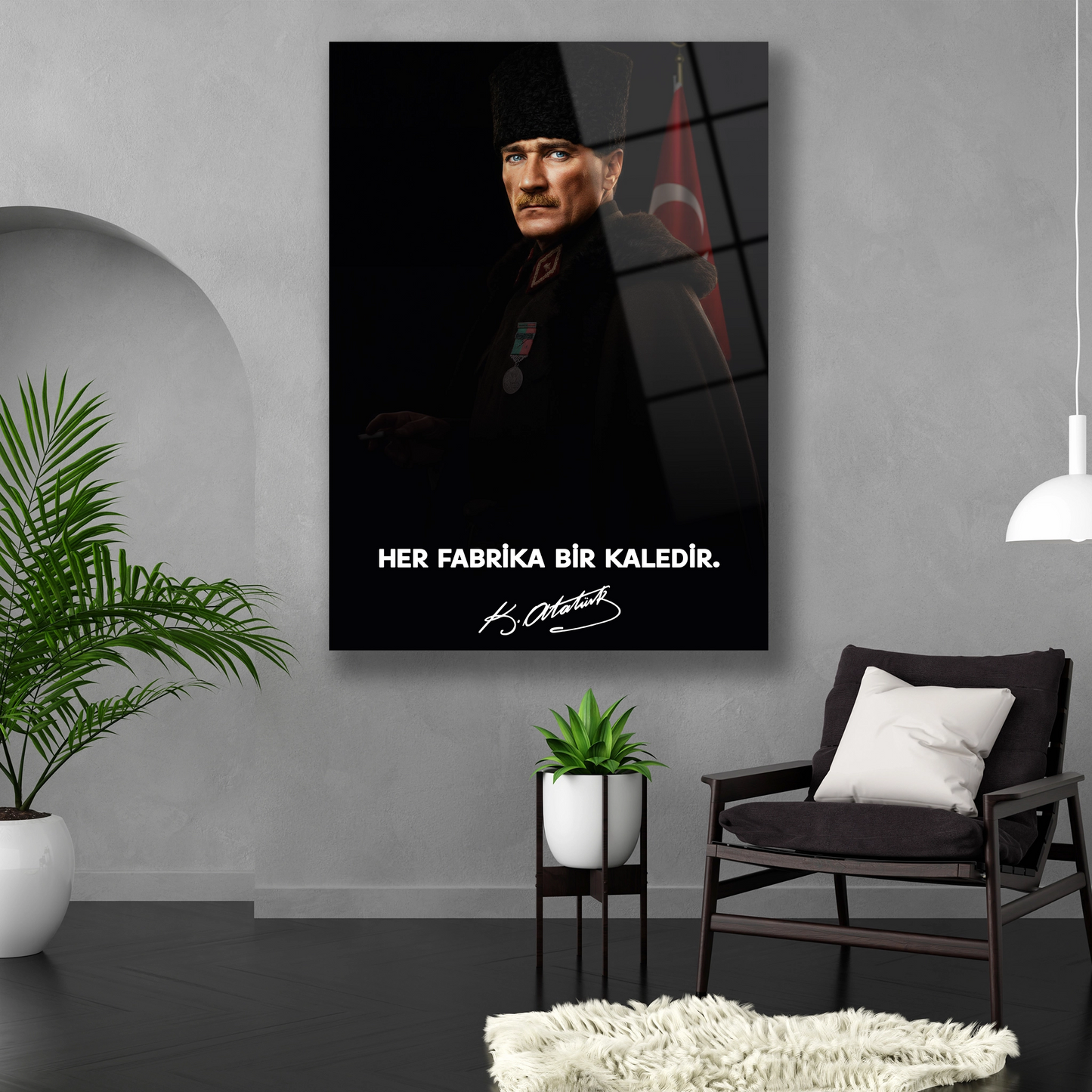 her fabrika bir kaledir ofis için cam tablo