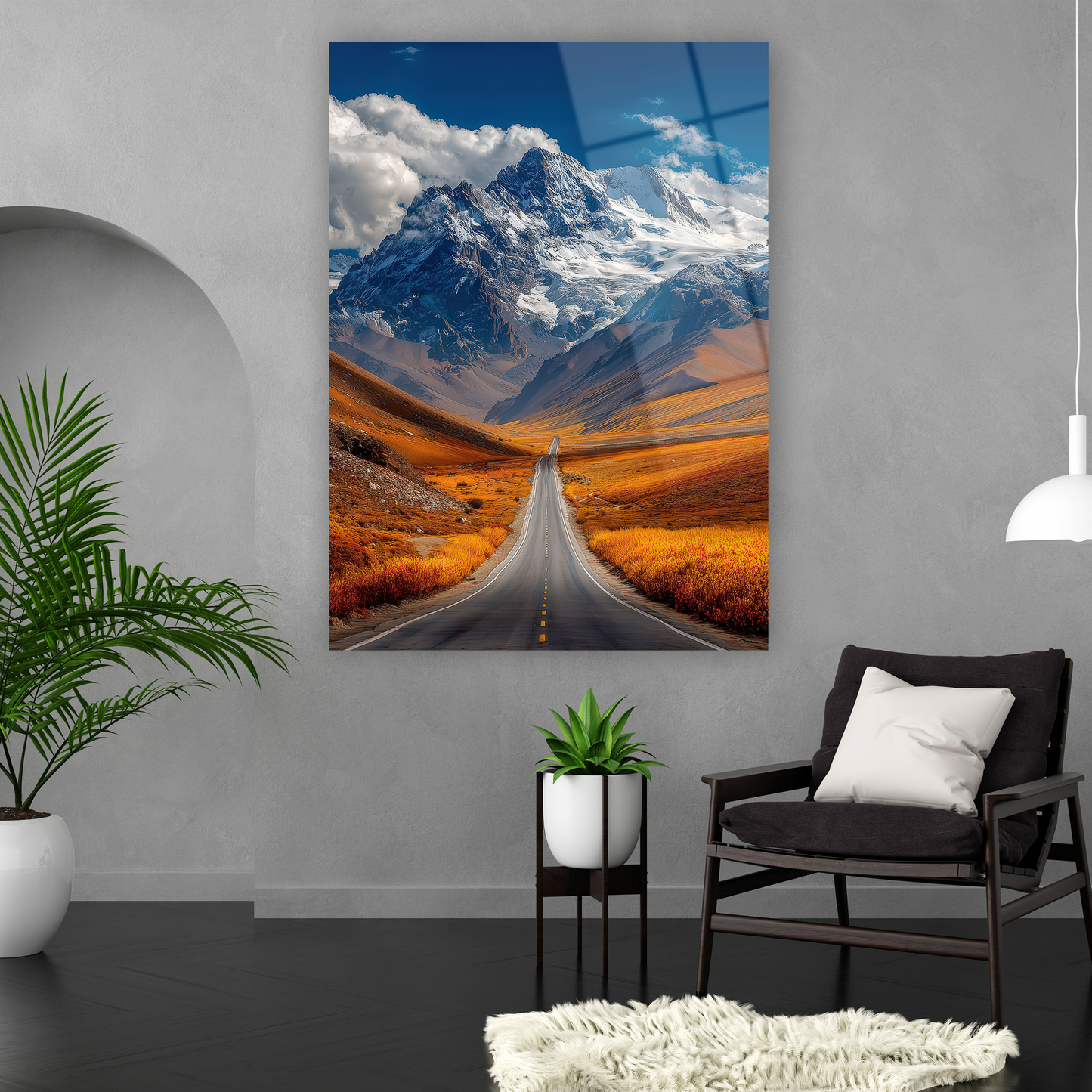 salon ve ofis için ferahlatıcı doğa manzarası lüks tablo