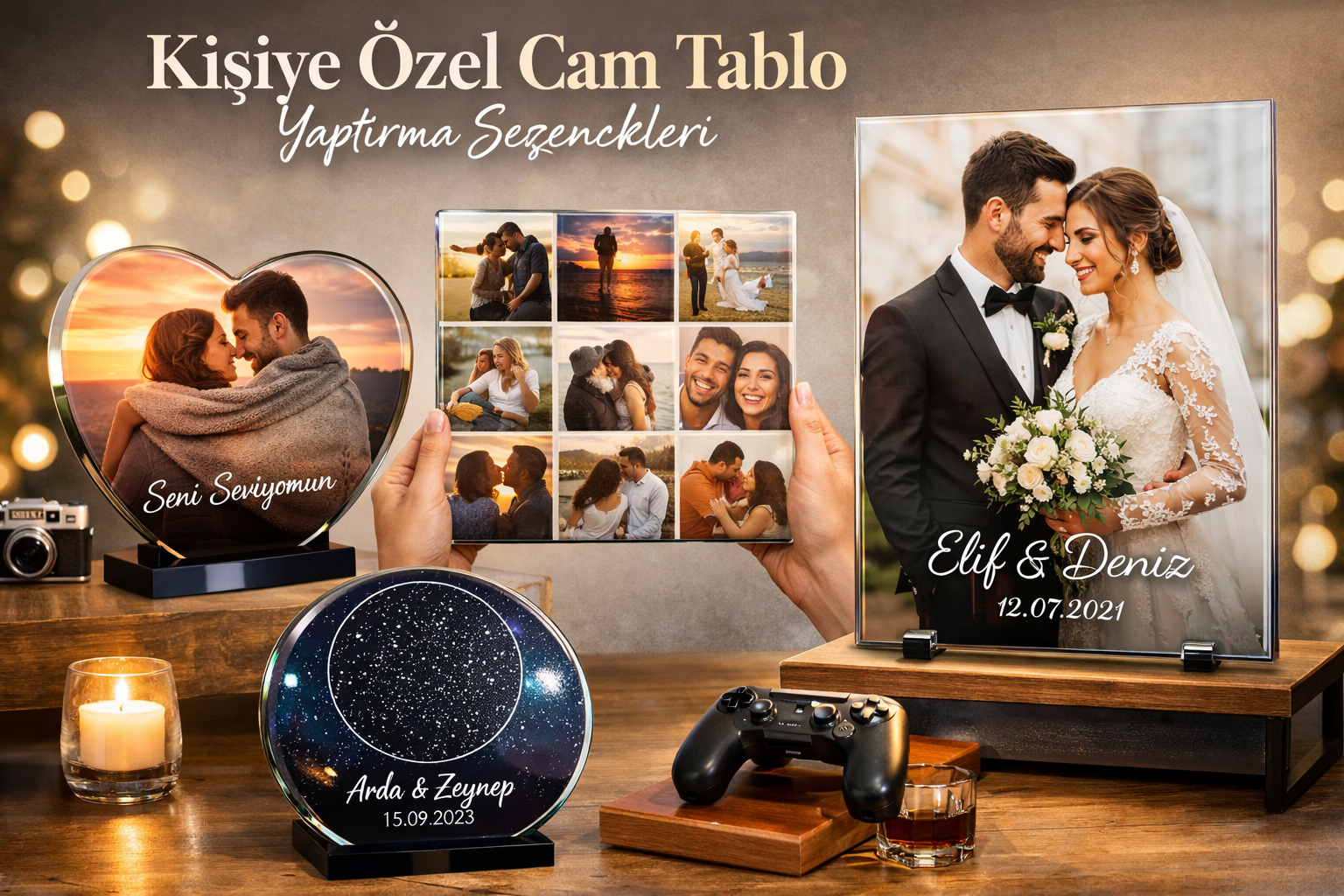 Kişiye özel cam tablo yaptırma seçenekleri Dekorica