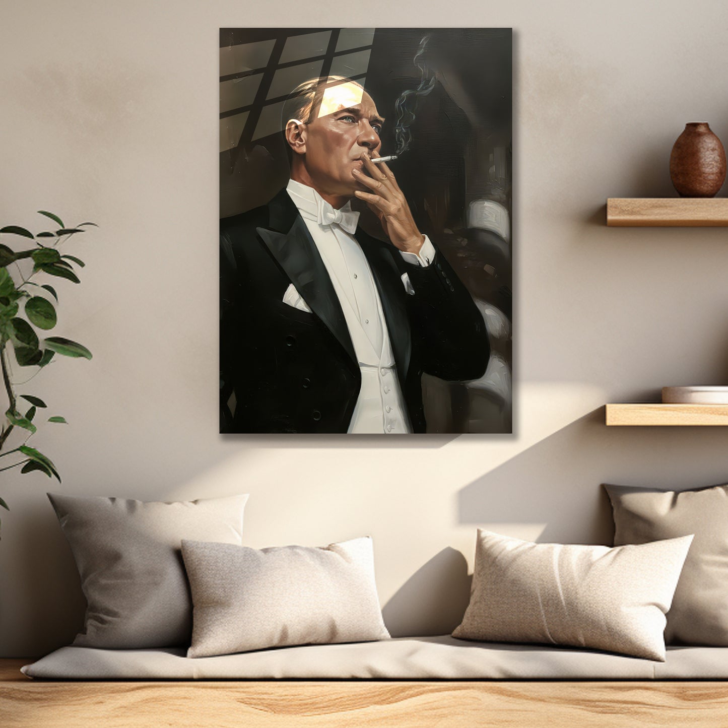 Atatürk Cam Tablo | Sigara