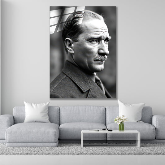 Atatürk Cam Tablo | Takım Elbiseli 2
