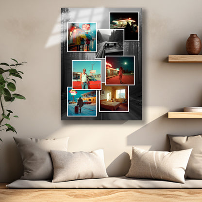 kişiye özel kolajlı cam tablo
