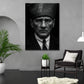 Atatürk Cam Tablo | Siyah Beyaz Takım Elbiseli