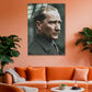 Atatürk Cam Tablo | Takım Elbiseli