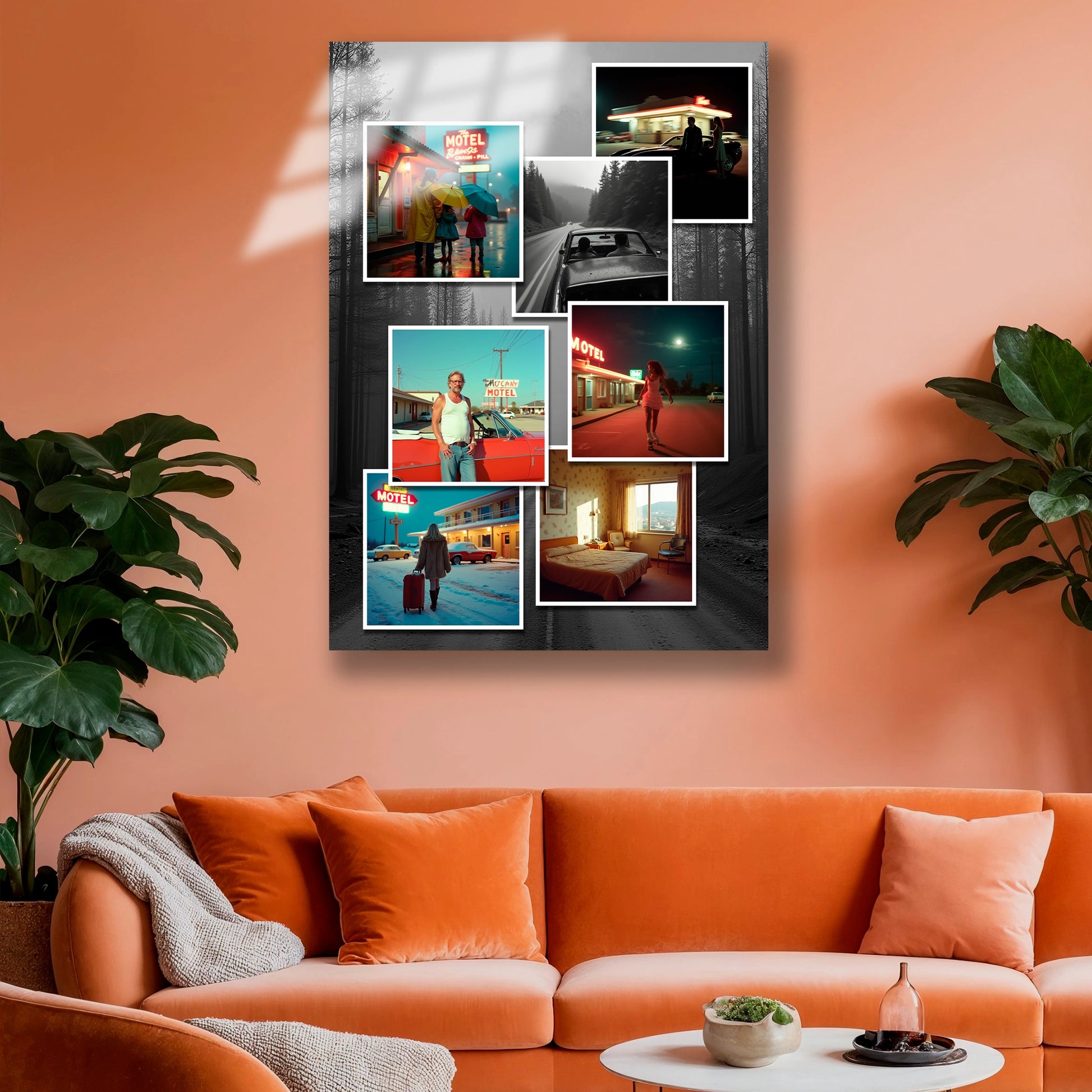 anı görselli cam tablo