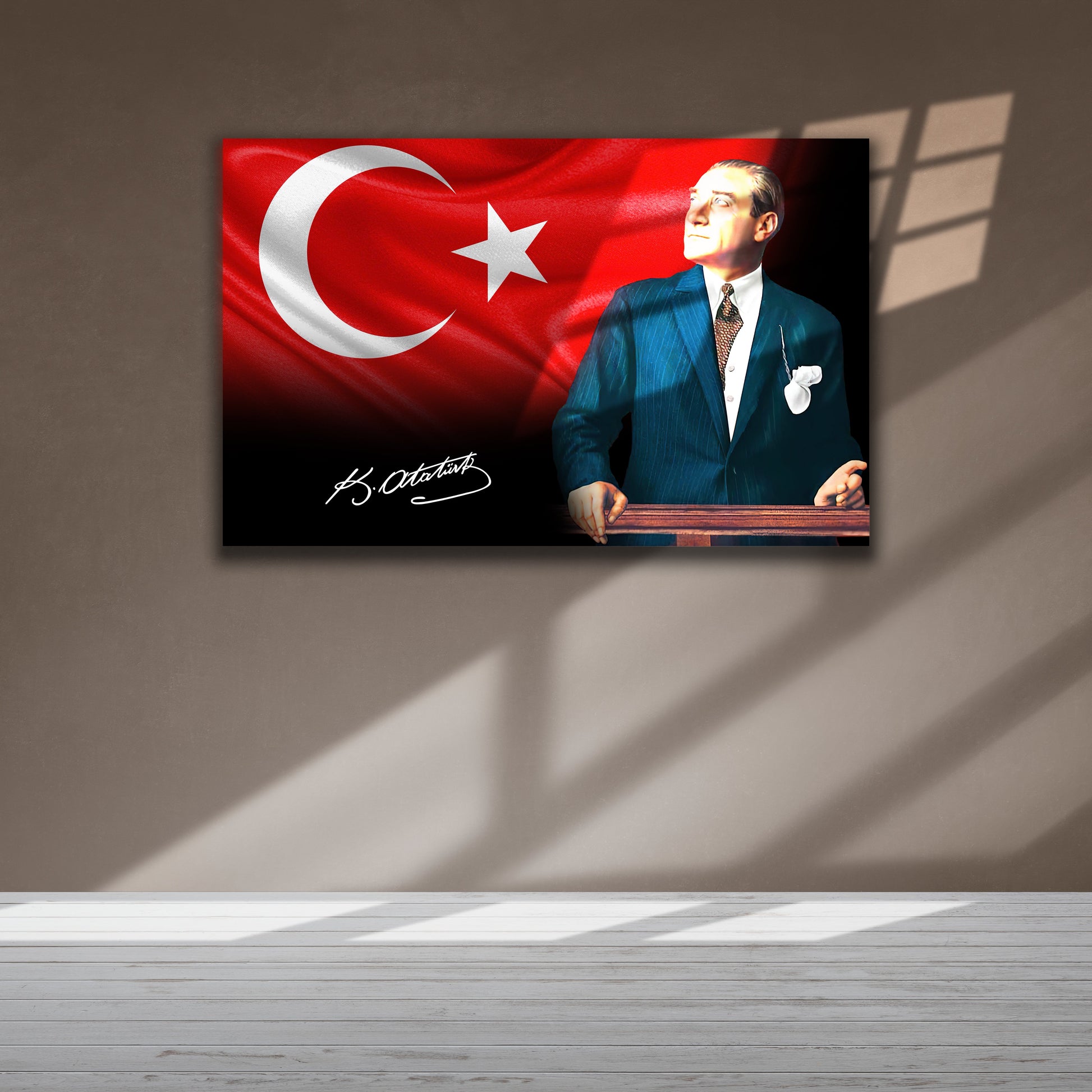 Atatürk Cam Tablo dekorica