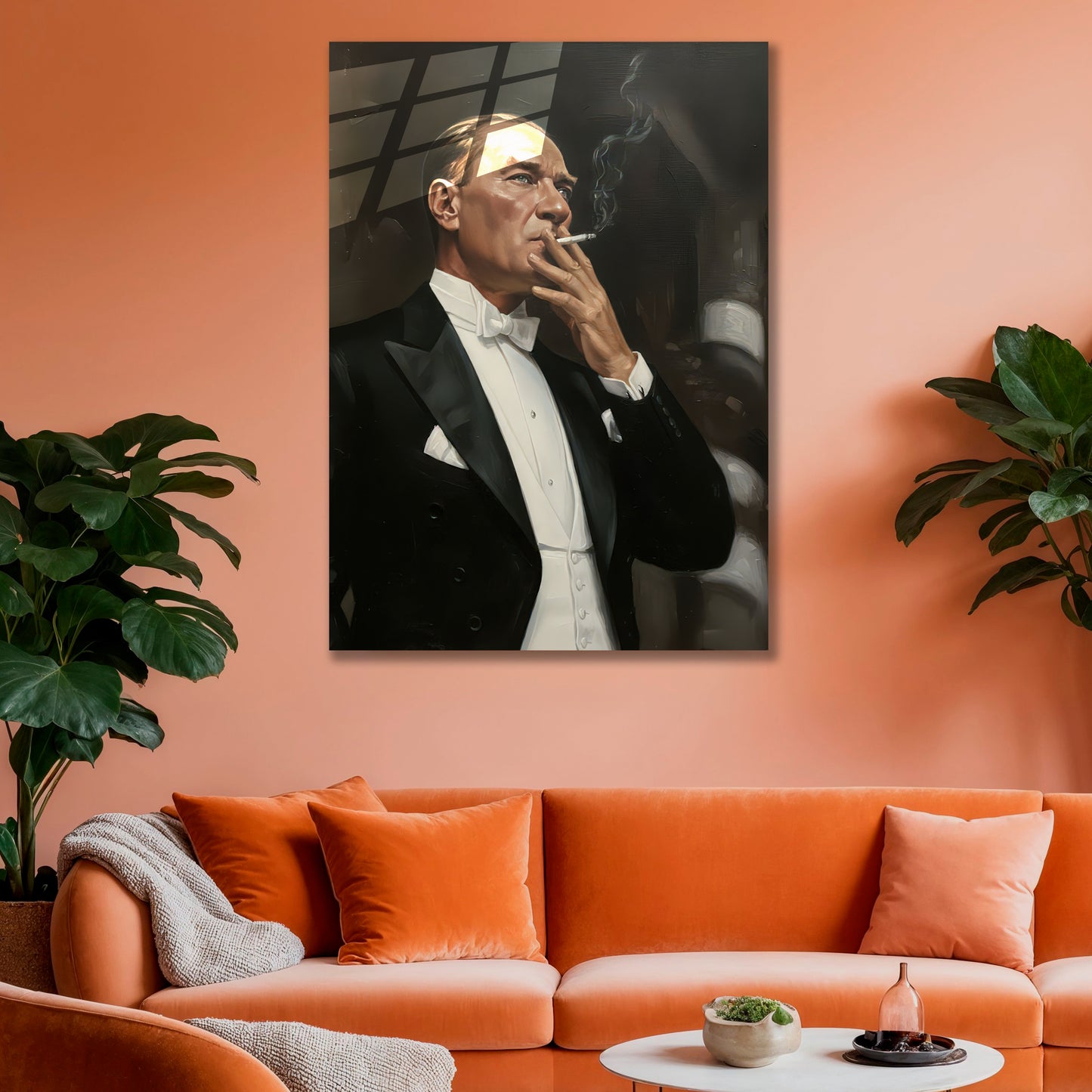 Atatürk Cam Tablo | Sigara