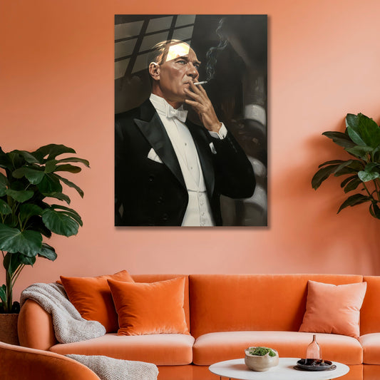 Atatürk Cam Tablo | Sigara