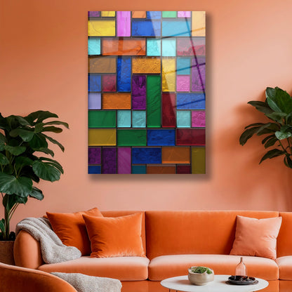 Renkli Mozaik Cam Tablo