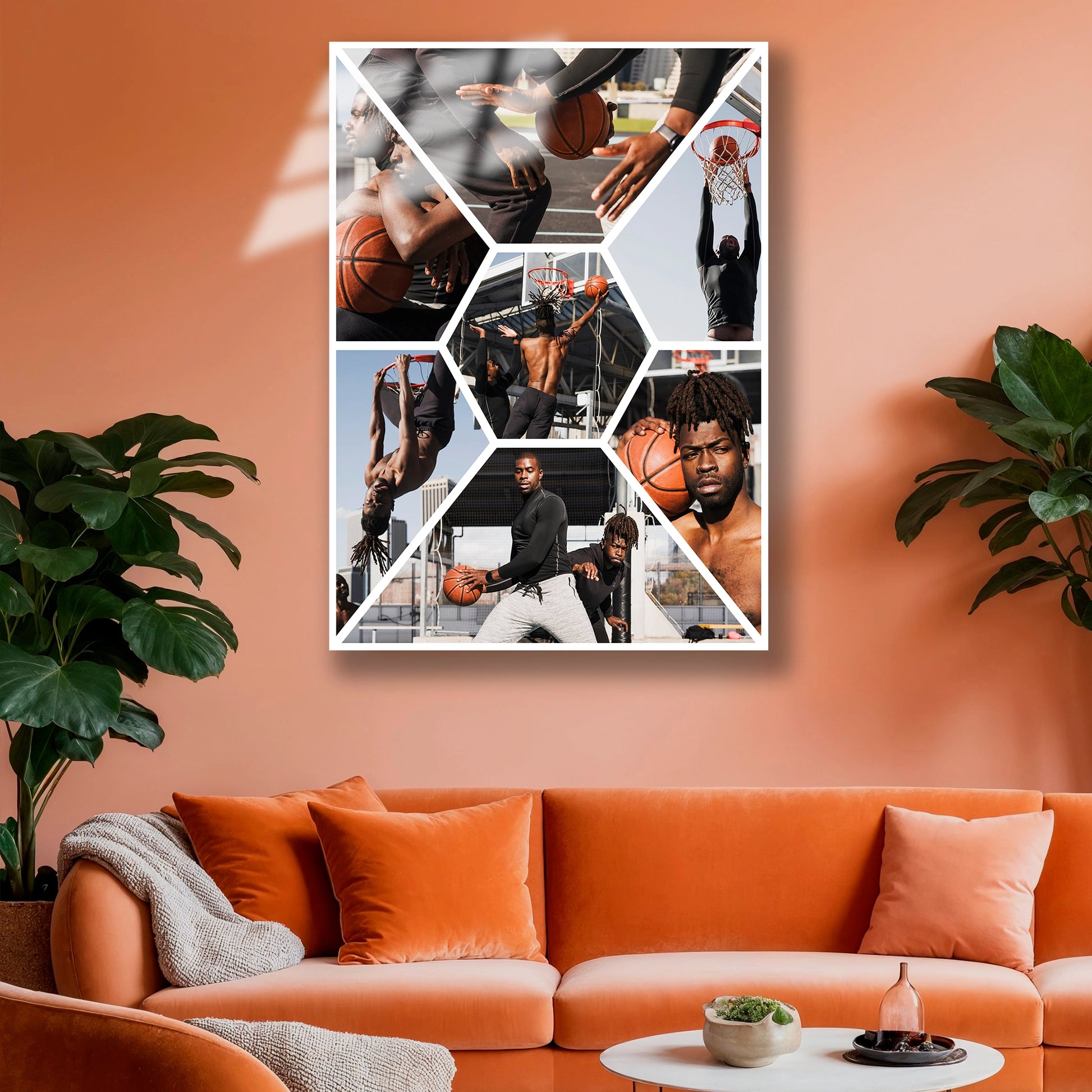 kişisel kolaj cam tablo