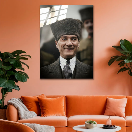 Atatürk Cam Tablo | Ata Gülüşü