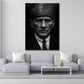 Atatürk Cam Tablo | Siyah Beyaz Takım Elbiseli