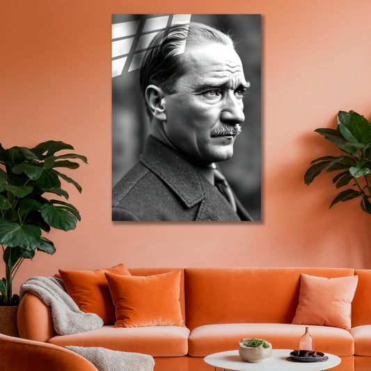 Atatürk Cam Tablo | Takım Elbiseli 2