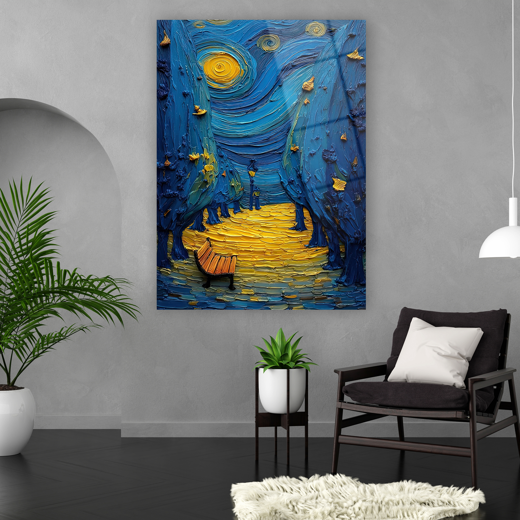 ressam  Van Gogh cam tablo