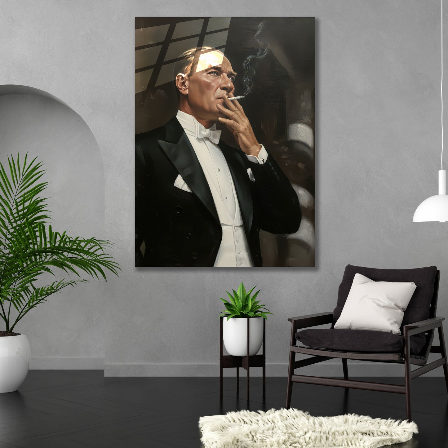 Atatürk Cam Tablo | Sigara