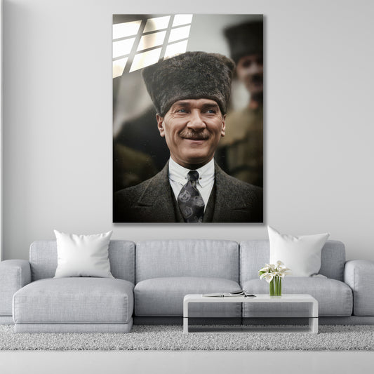 Atatürk Cam Tablo | Ata Gülüşü