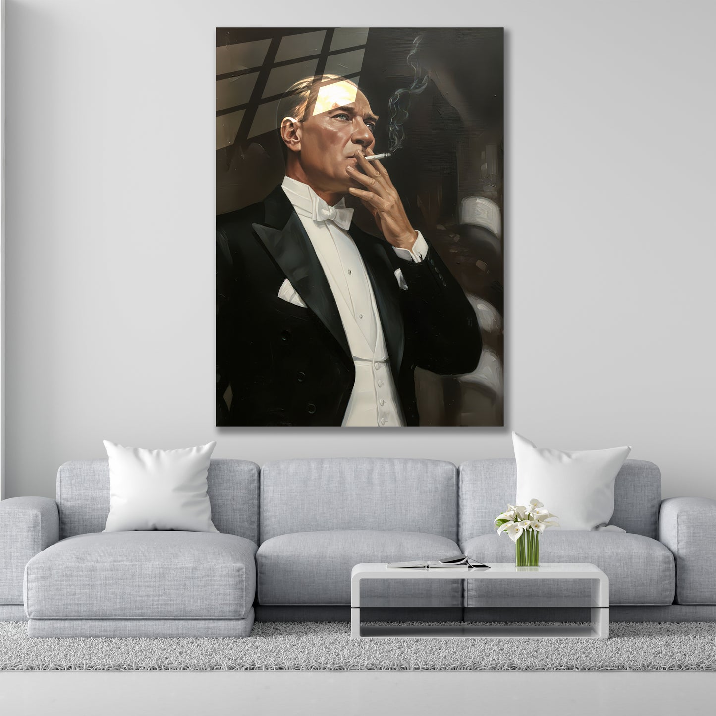 Atatürk Cam Tablo | Sigara