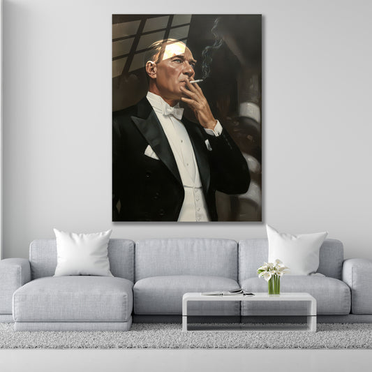 Atatürk Cam Tablo | Sigara