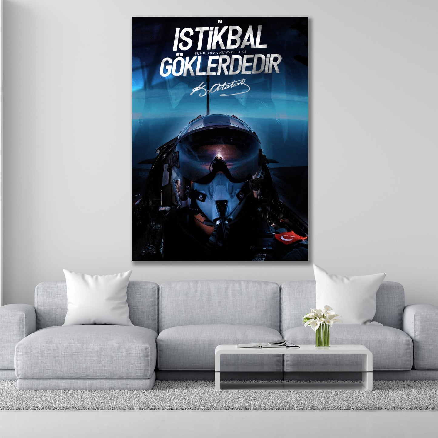Türkçü Cam Tablo | İstikbal Göklerdedir dekorica
