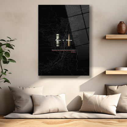 El Patron Sözü Yazılı Modern Duvar Tablosu