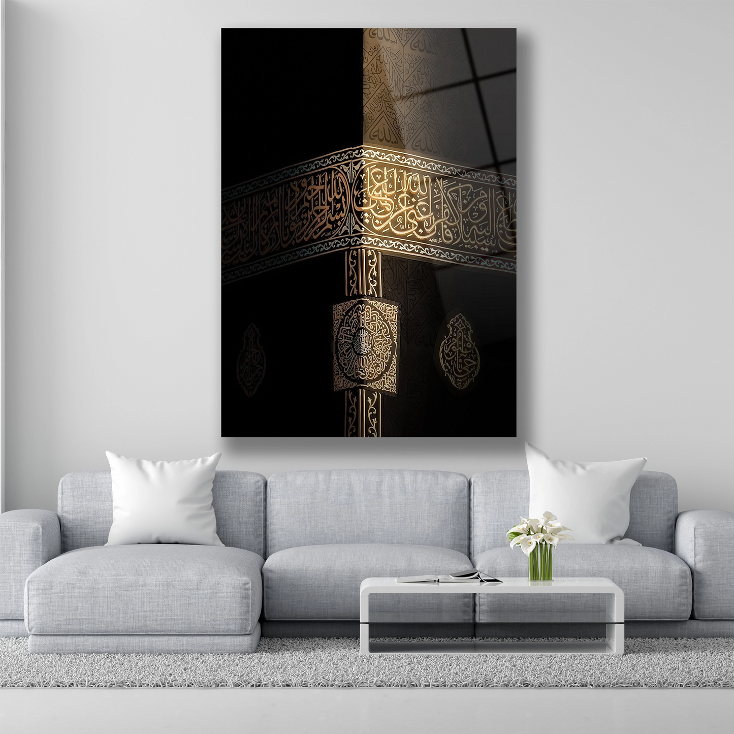 kabe duvarı cam tablo