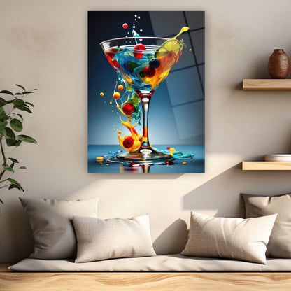 mavi sarı kırmızı boya patlaması posteri