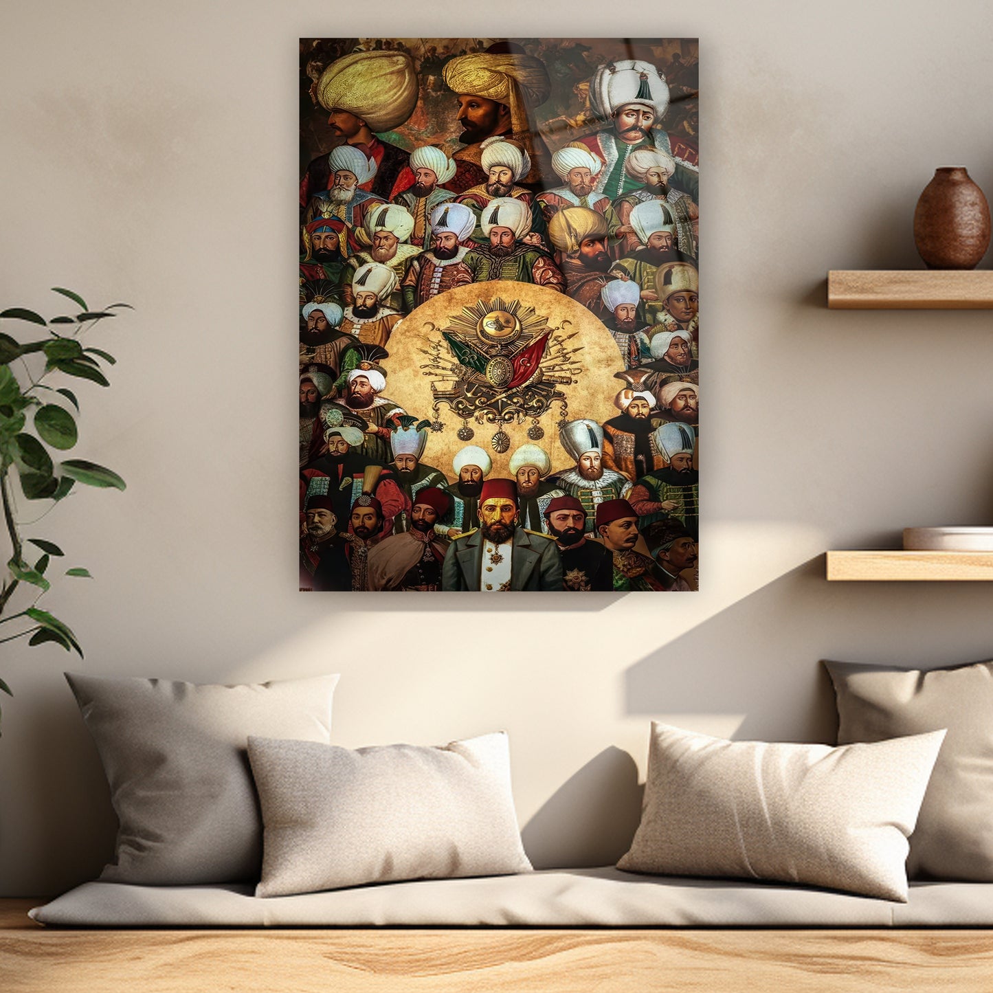 osmanlı hanedanı ecdad temalı lüks manzara posteri