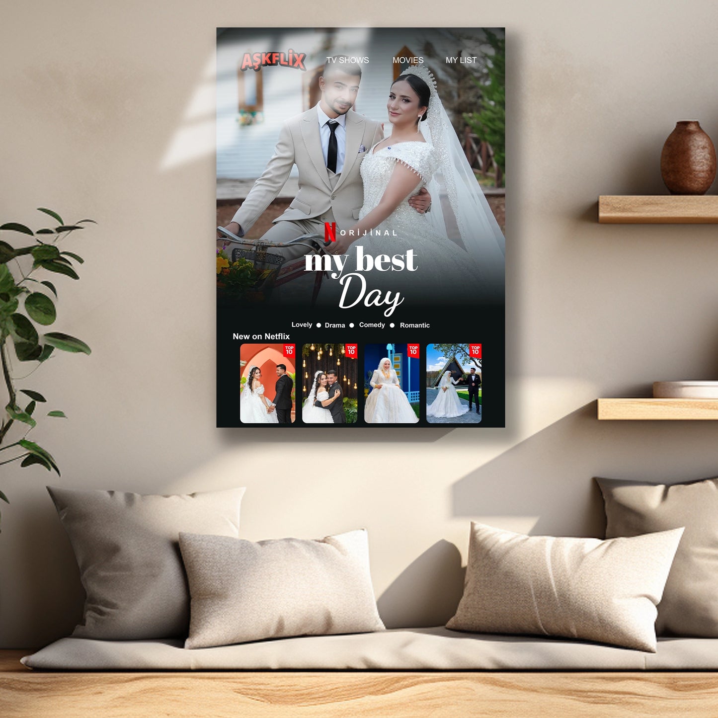 loveflix kişisel cam tablo