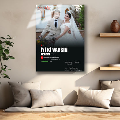 sevgililere özel cam tablo