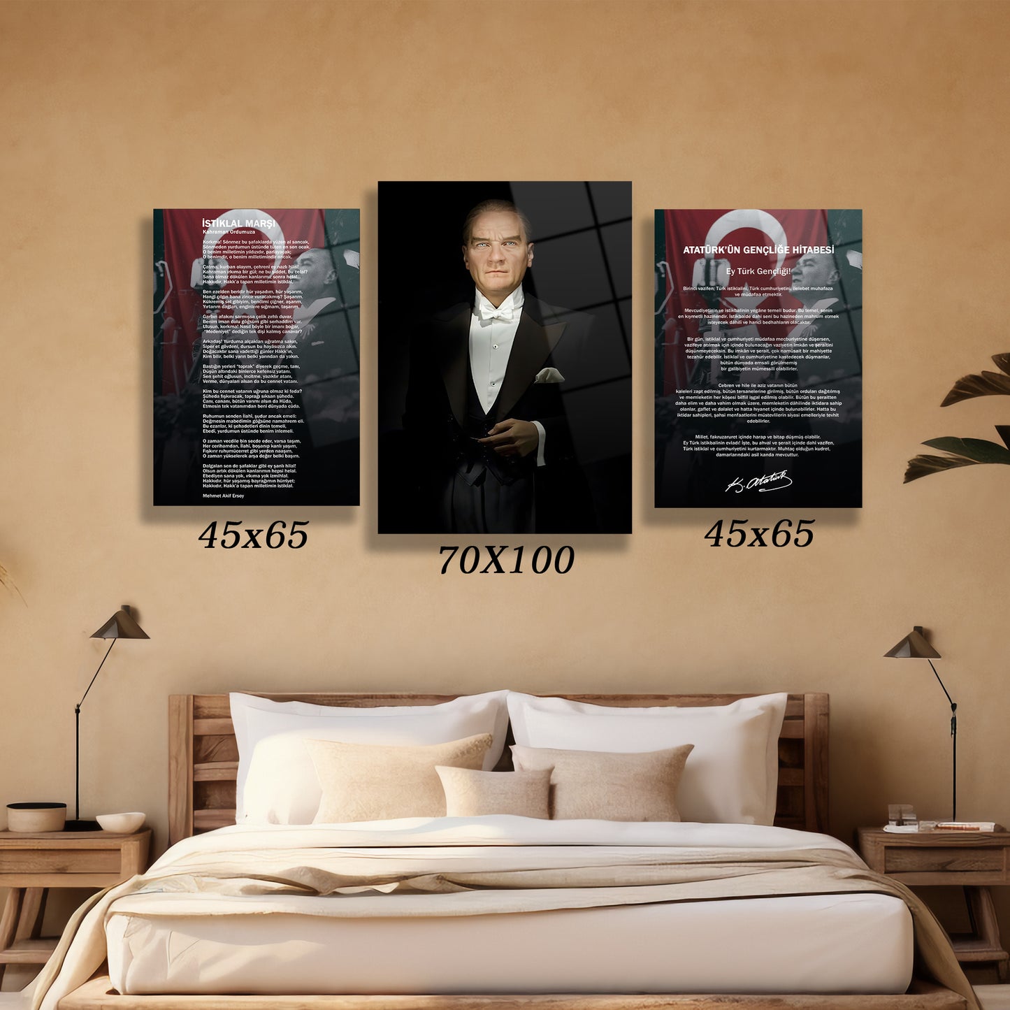 ofis ve resmi kurumlar için modern tasarımlı lüks tablo seti