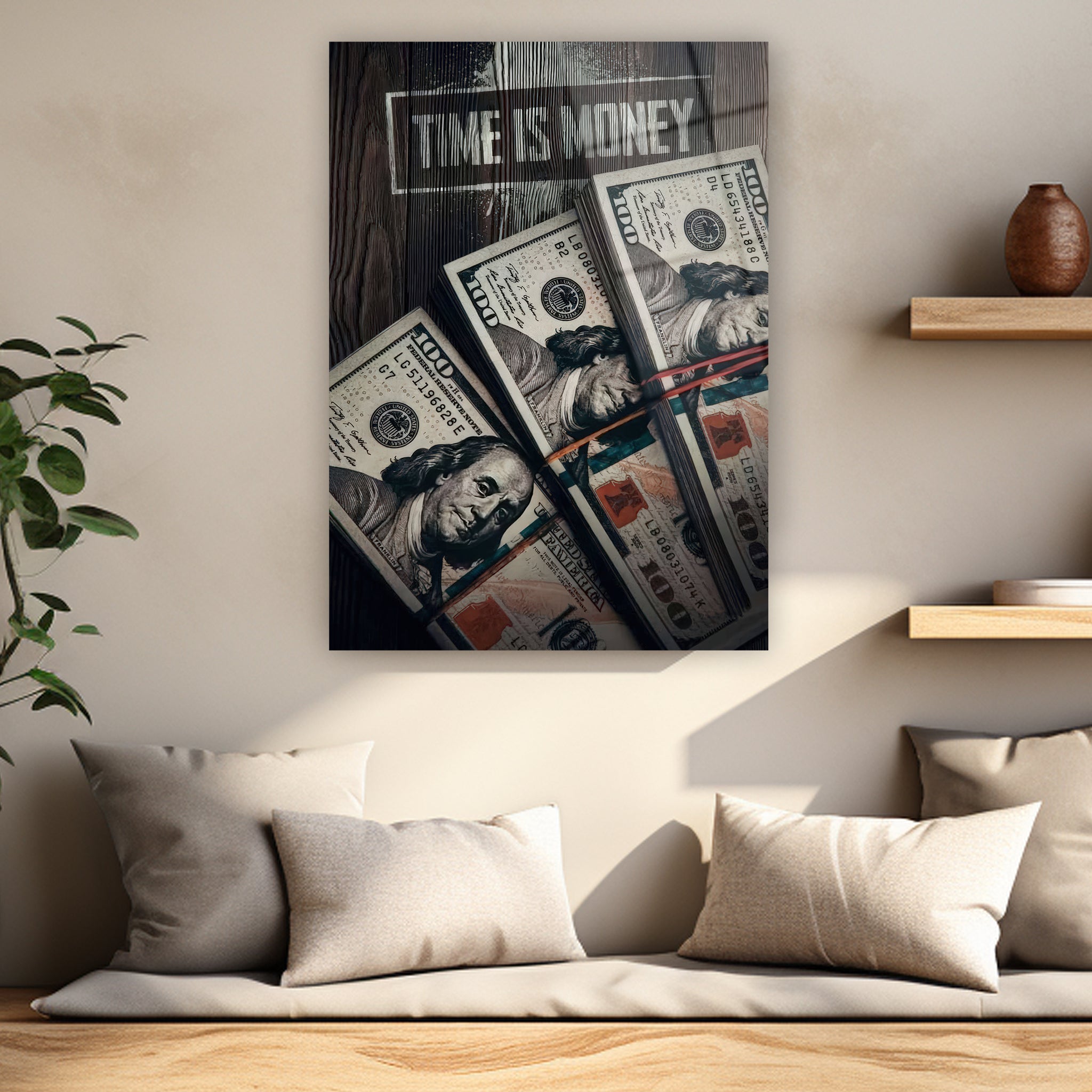para destesi lüks yaşam ve girişimci motivasyon posteri